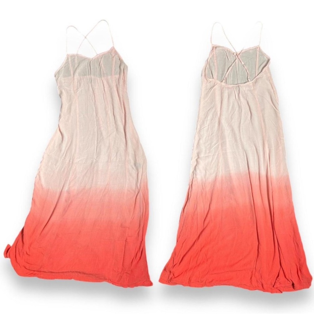 lane bryant 14 16 Ombré Pink And Coral Maxi Dress